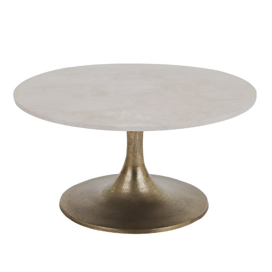 Akala Marble Coffee table 75x39cm Pink/Gold