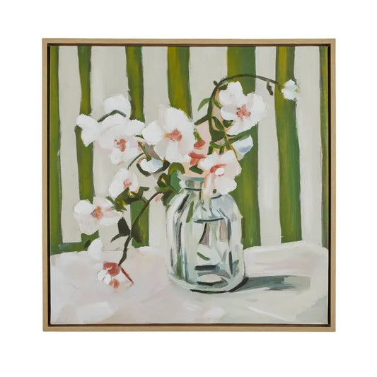 Orchid Natural frame Oil Canvas