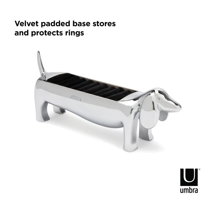 Umbra Dachsie Ring Holder - Chrome