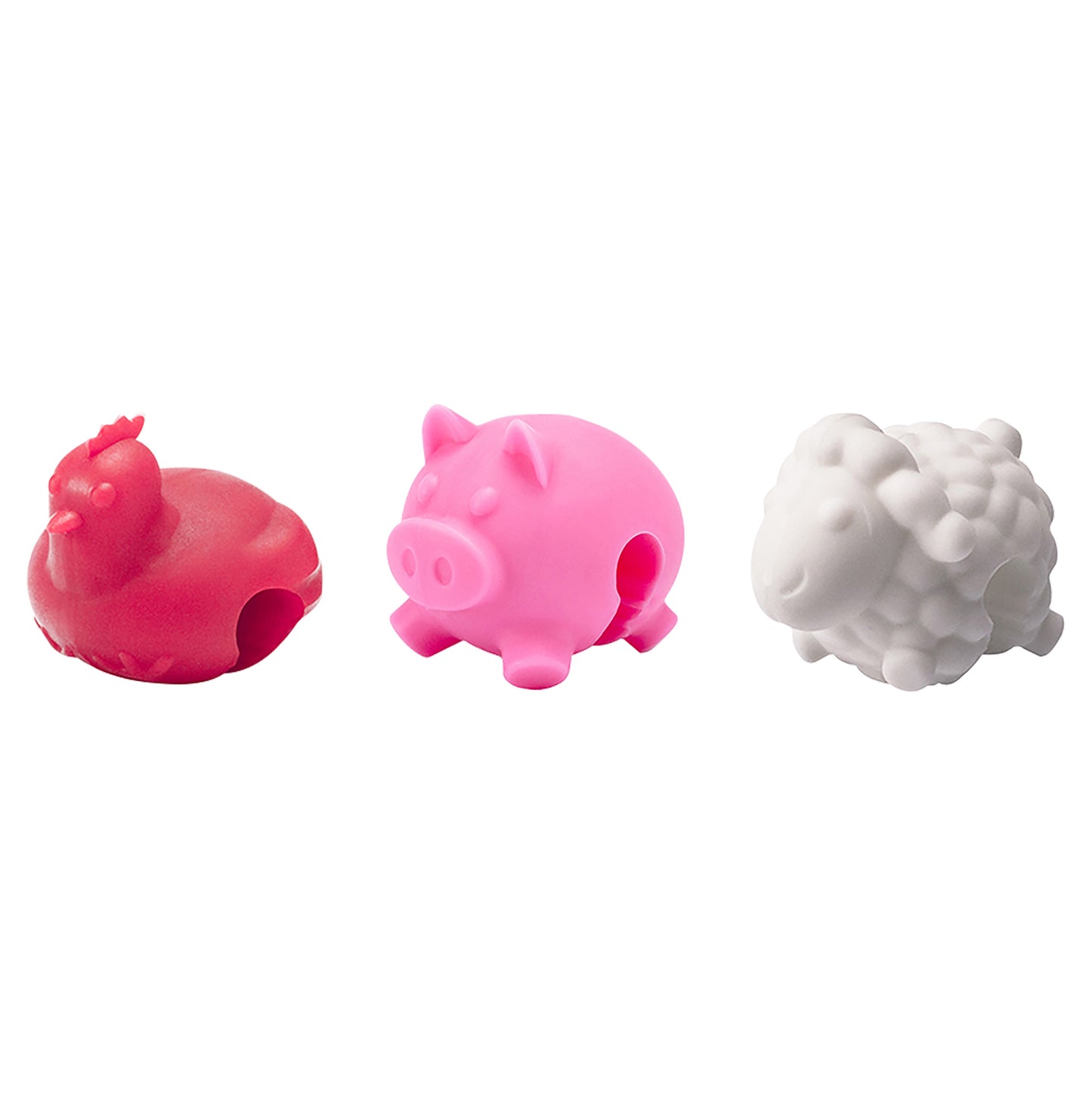 Tovolo Pot Lid Lifters Set 3 - Farm Animals