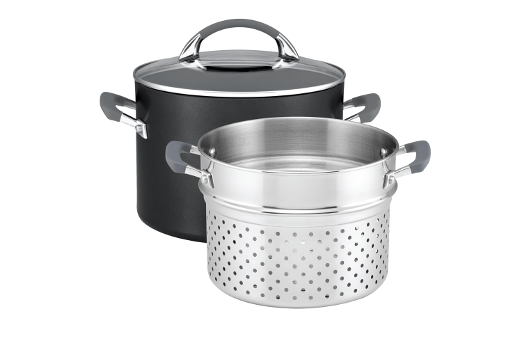 Anolon Endurance+ 24cm/7.6litre Stockpot Bonus Pasta Insert