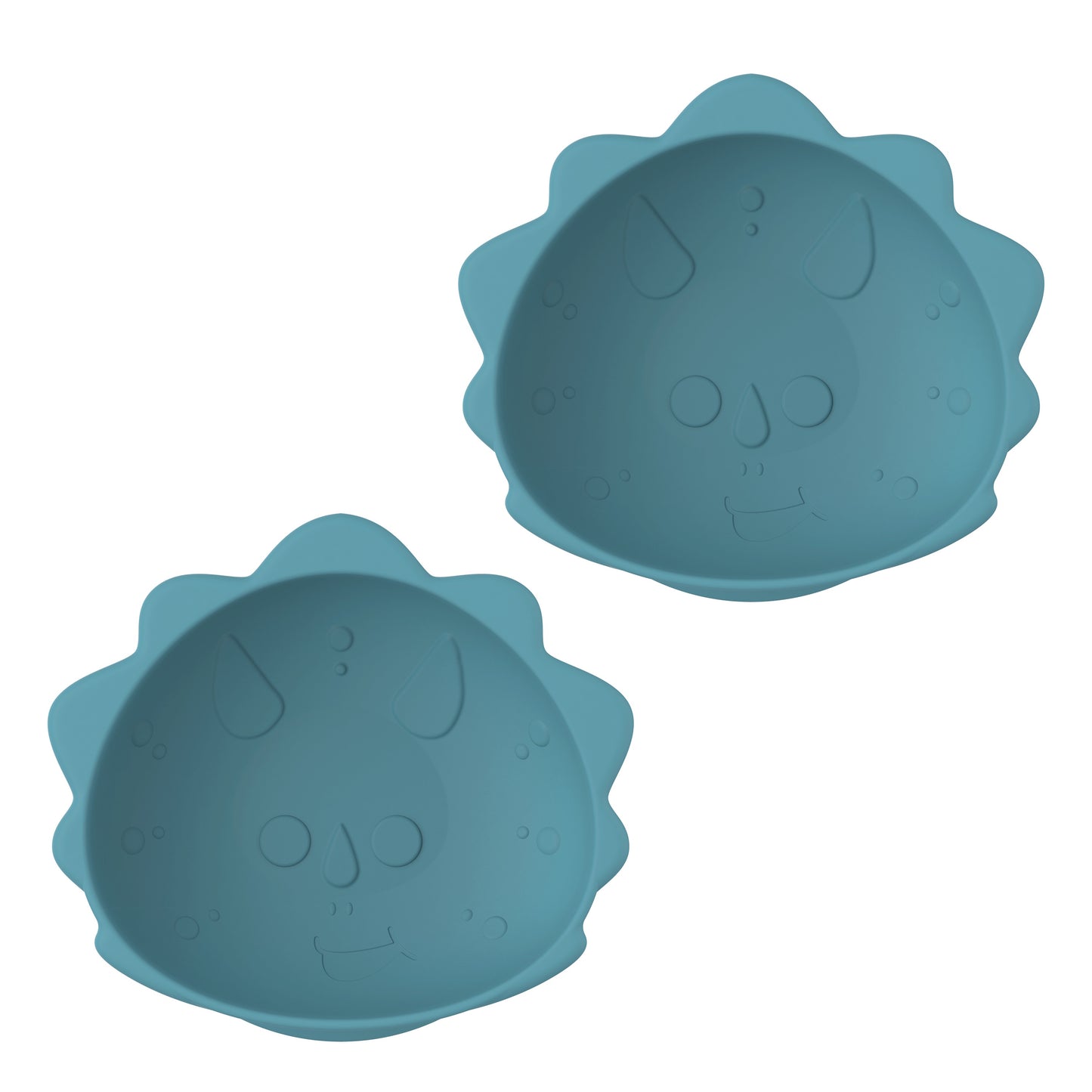 Melii Luxe Silicone 2pk Suction Bowls - Dinosaur