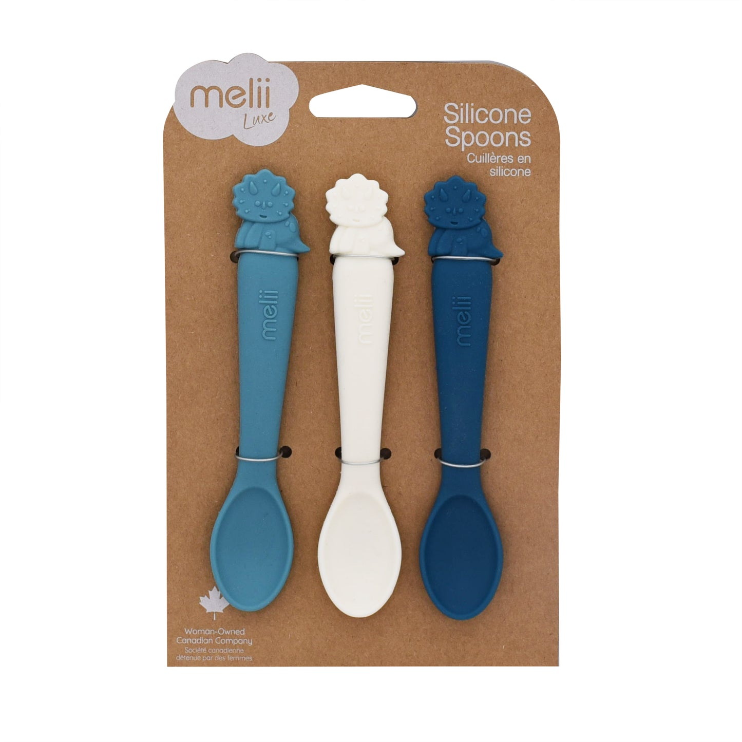 Melii Luxe Silicone Spoons 3pk (Dinosaur)