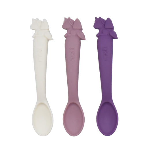 Melii Luxe Silicone Spoons 3pk (Unicorn)