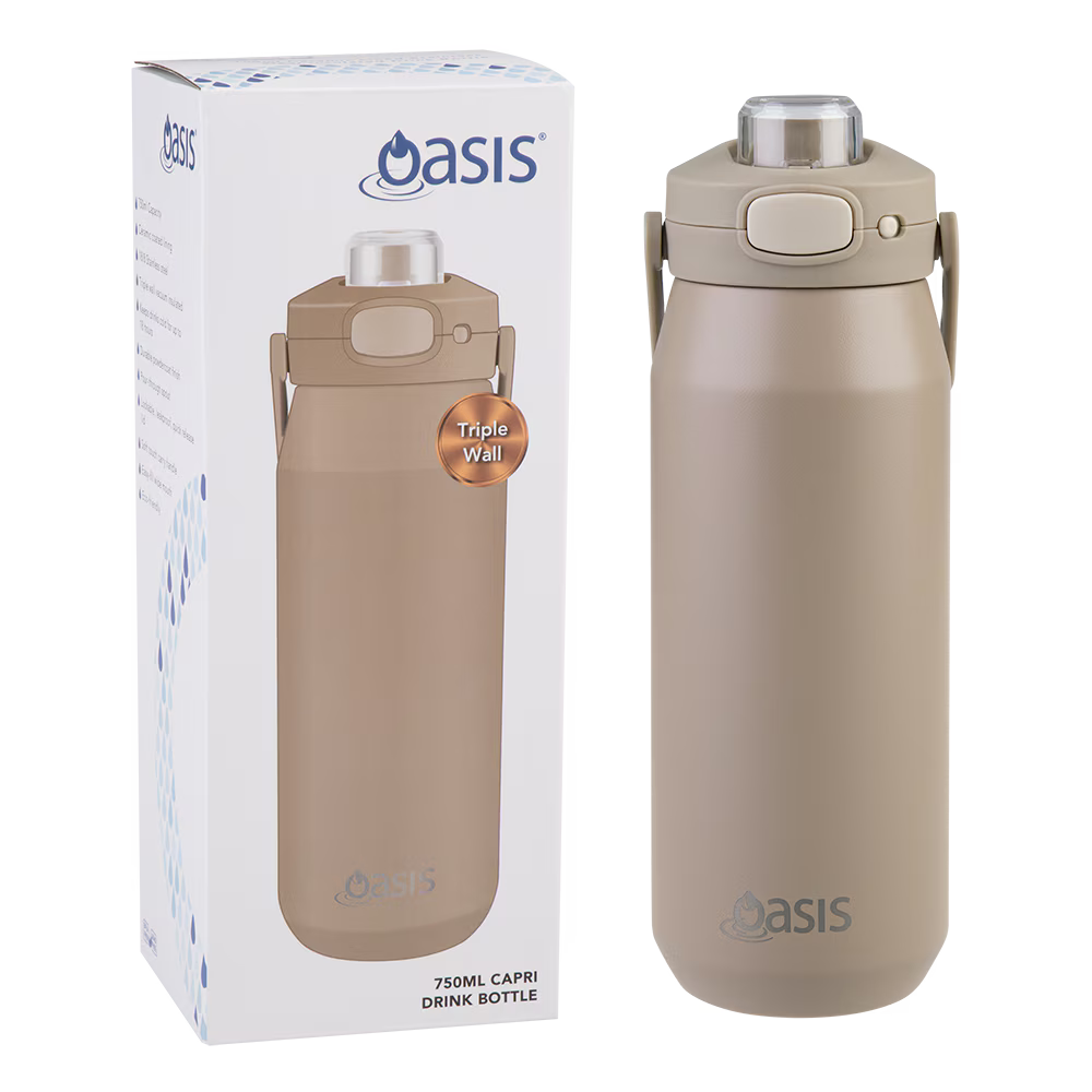 Oasis Capri Drink Bottle with Quick Release Lid 750ml