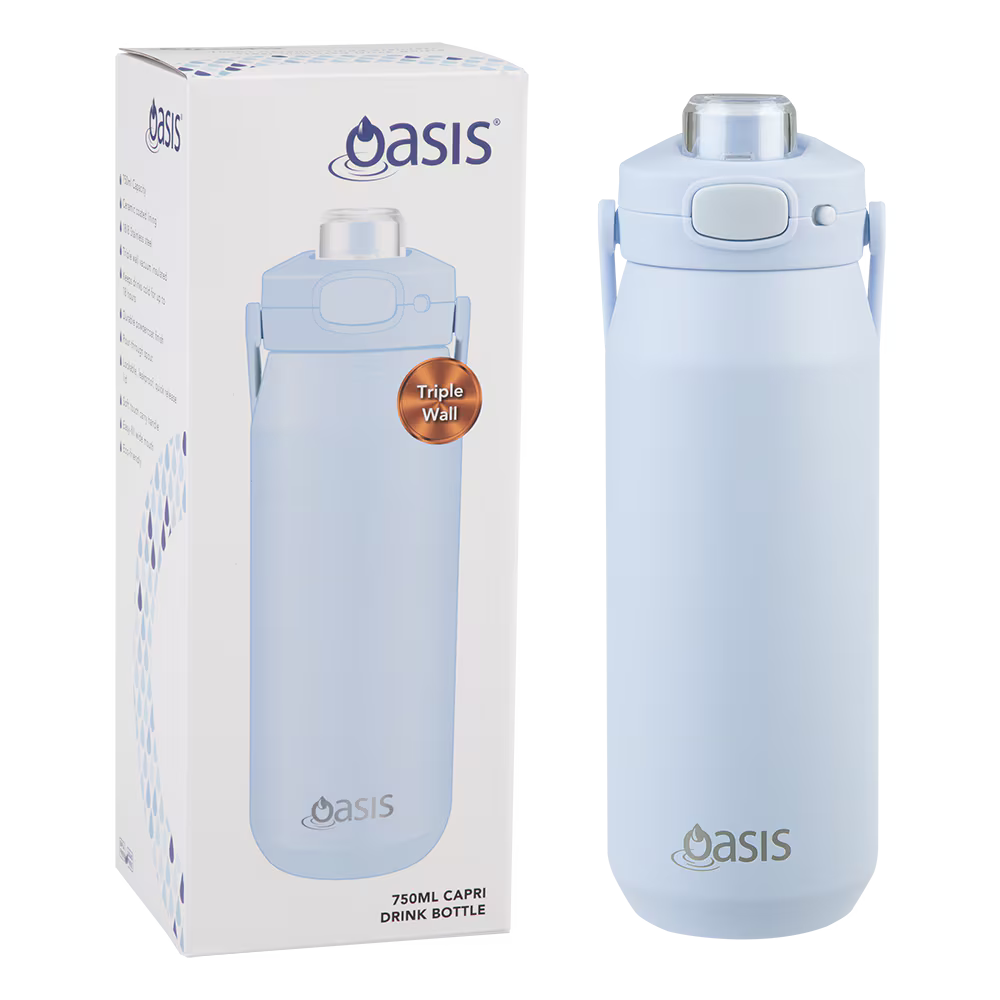 Oasis Capri Drink Bottle with Quick Release Lid 750ml