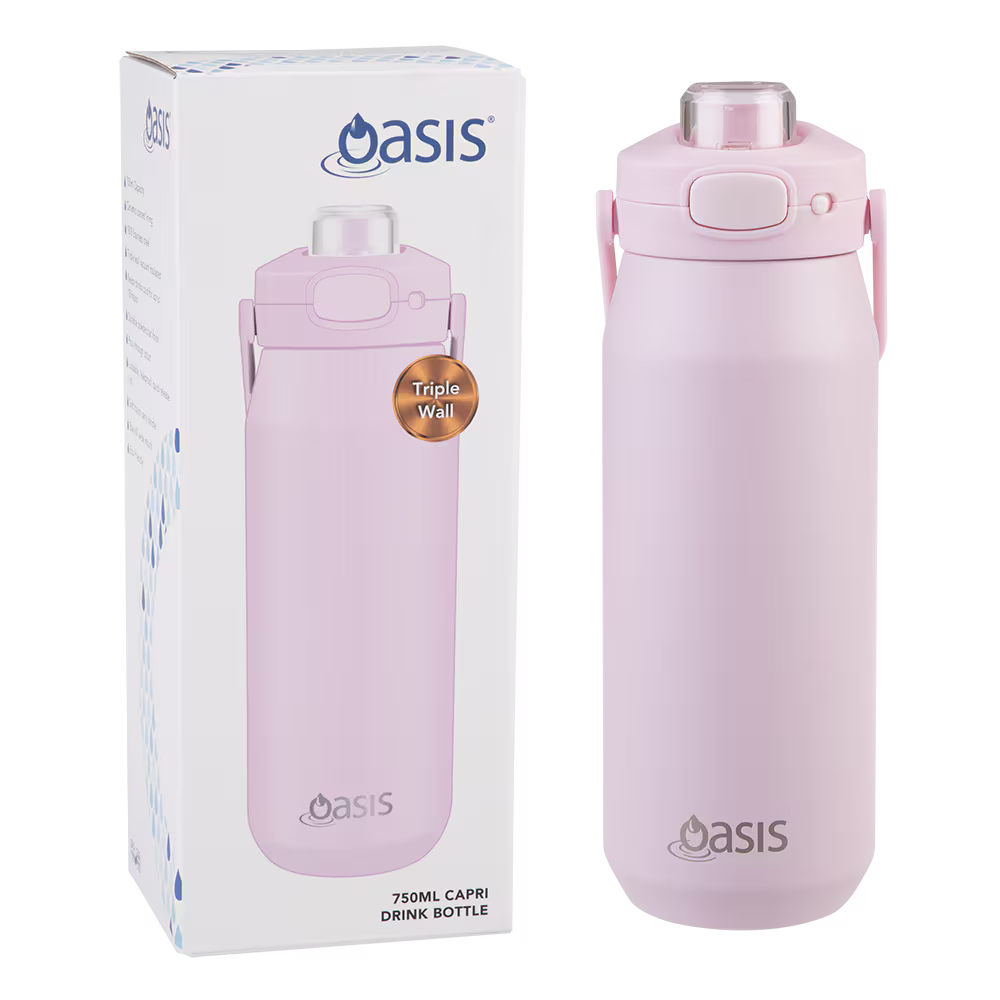 Oasis Capri Drink Bottle with Quick Release Lid 750ml