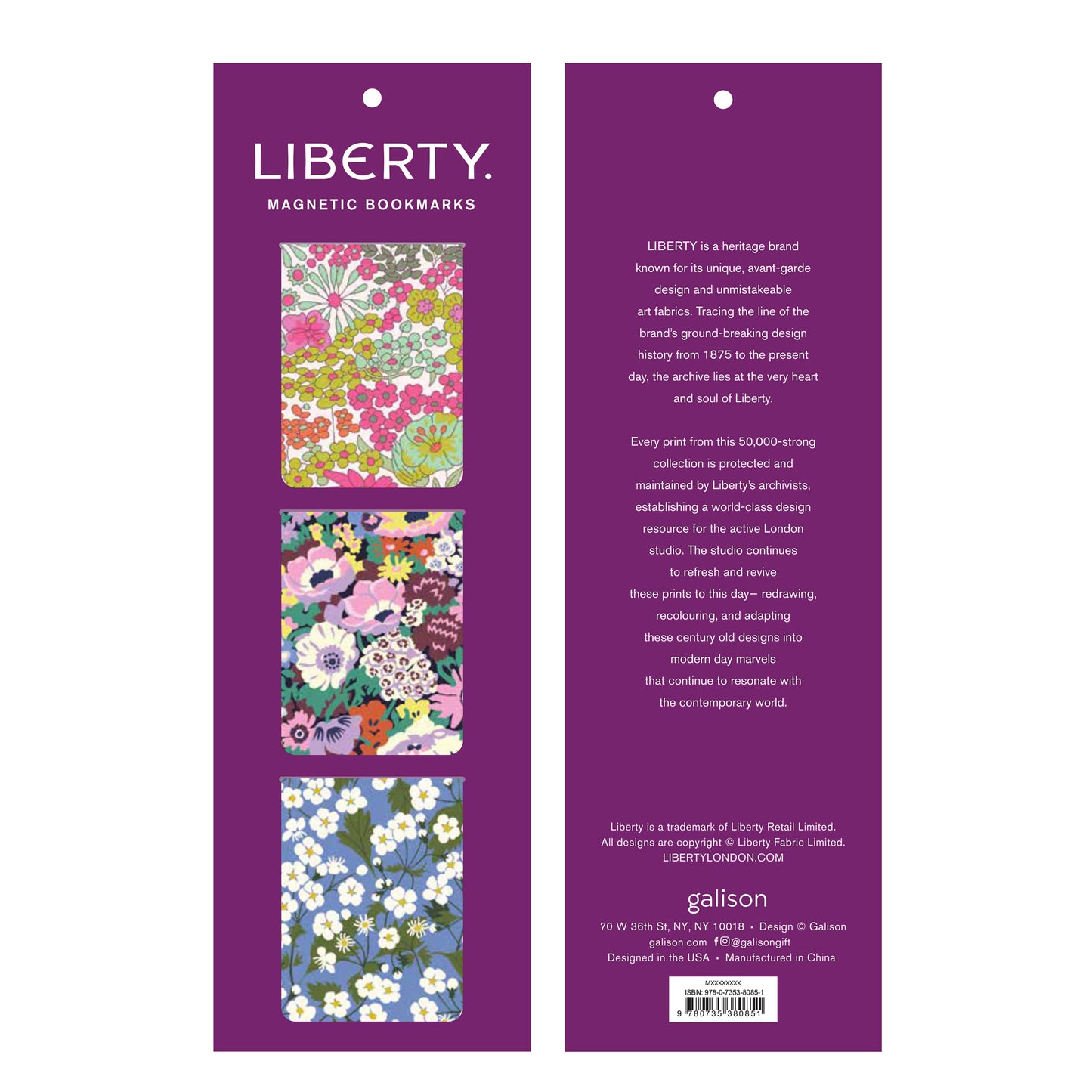 Liberty Magnetic Bookmarks