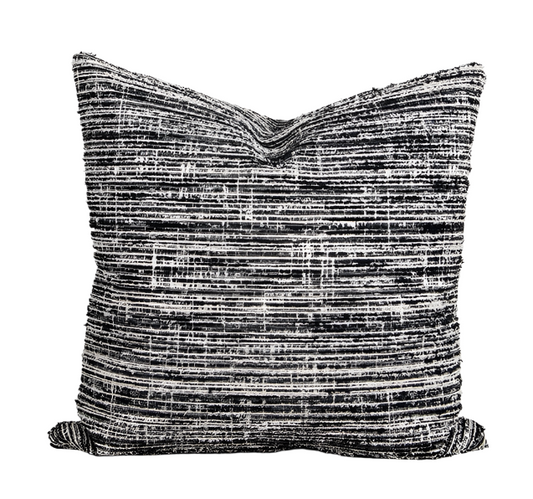 Ashford Cushion w Feather Inner - Black