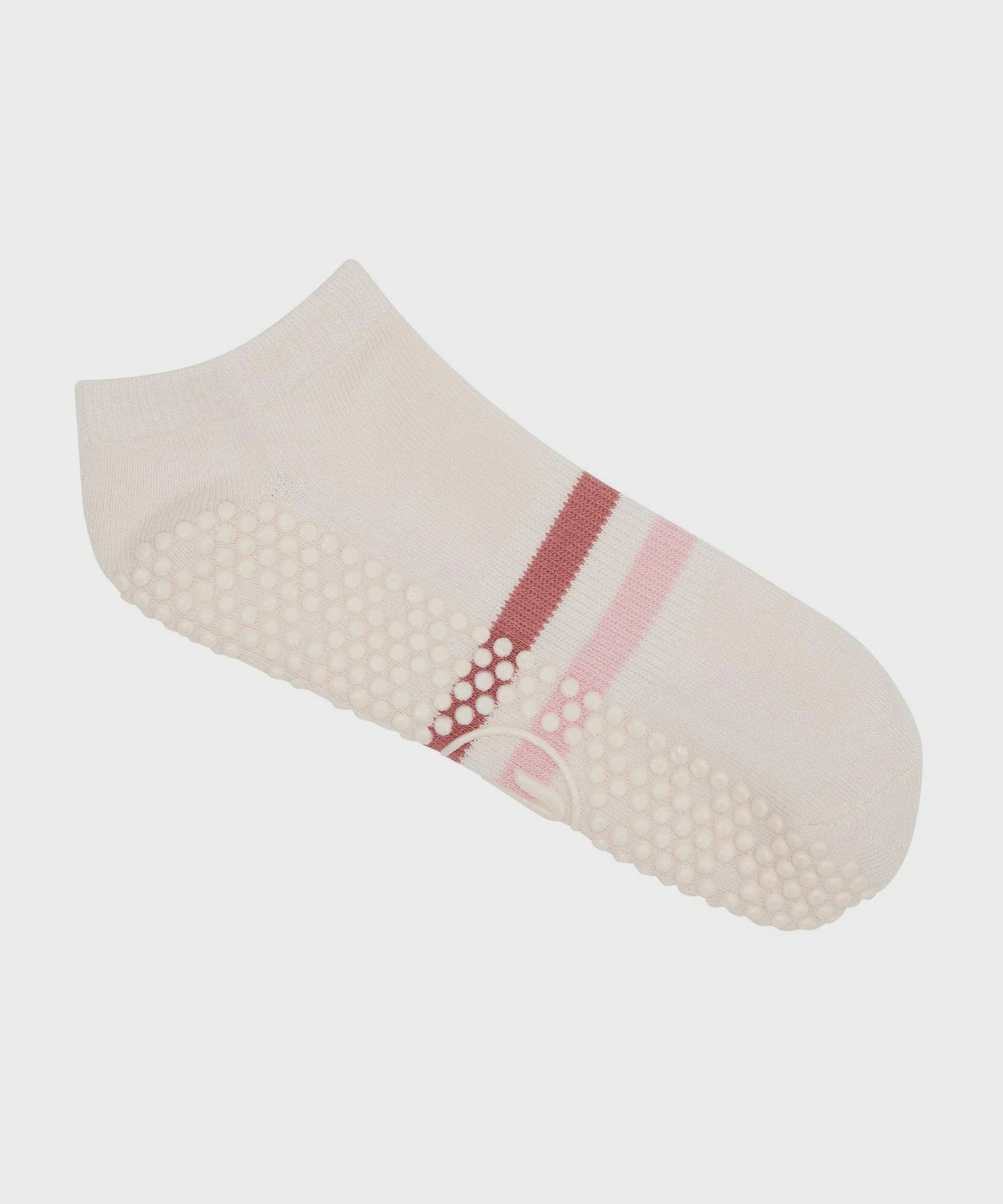 Classic Low Rise Grip Socks - Blush Stripes