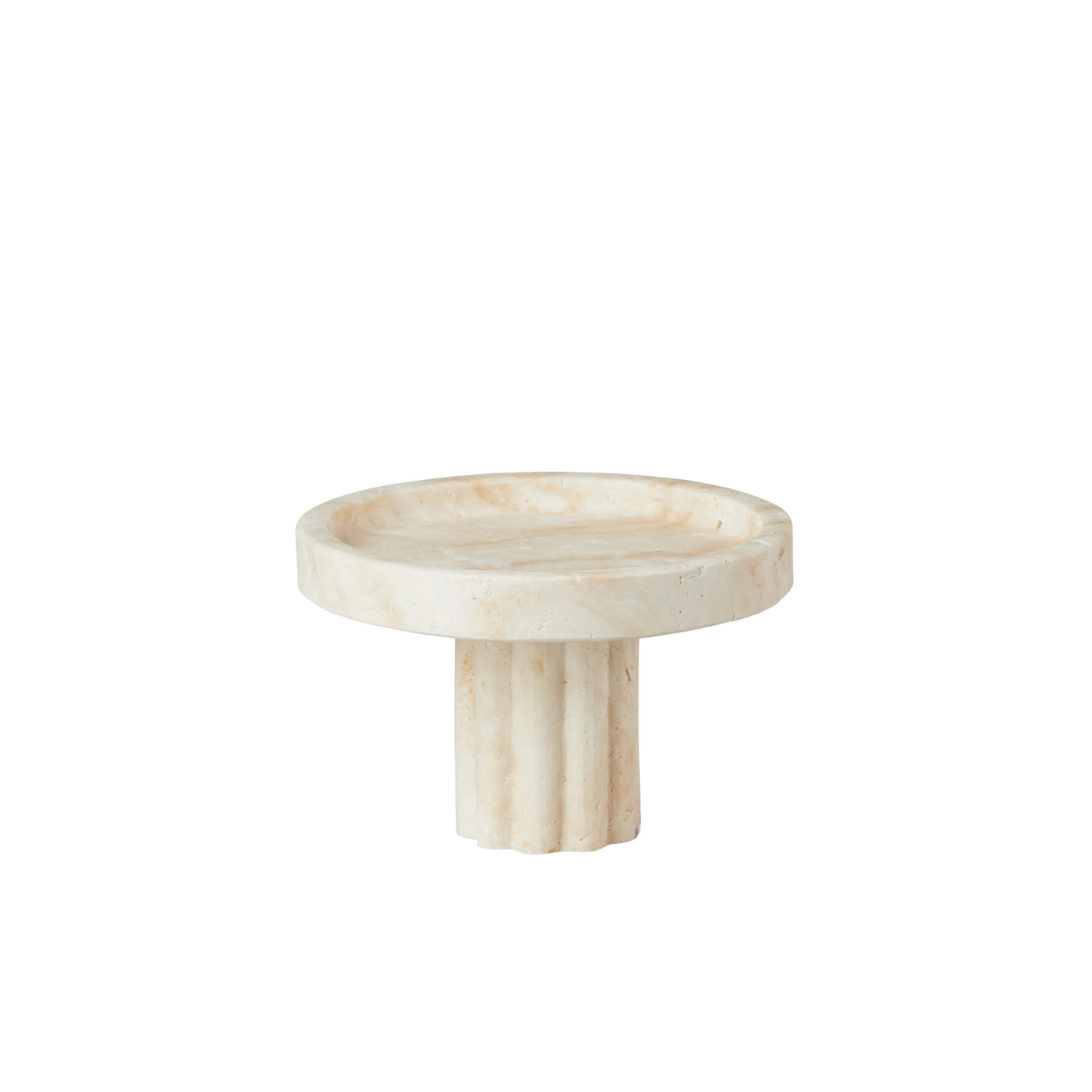 Column Tray Marble Round