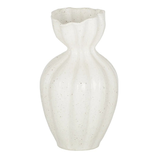 Clara Ceramic Vase 17x17x29.5cm Ivory