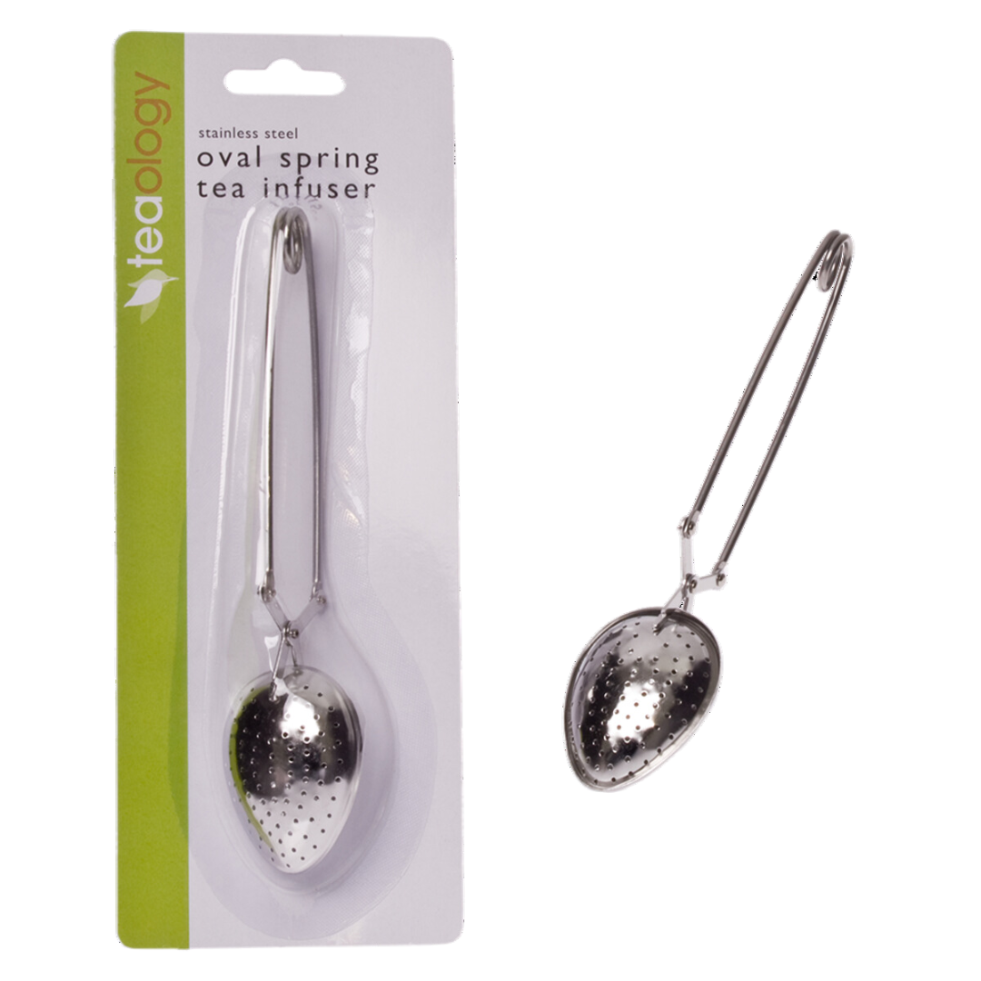Teaology Stainless Steel Oval Spring Tea Infuser