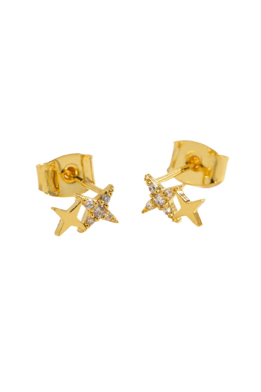 Duo Star Studs - Gold Plated - Gold Plated