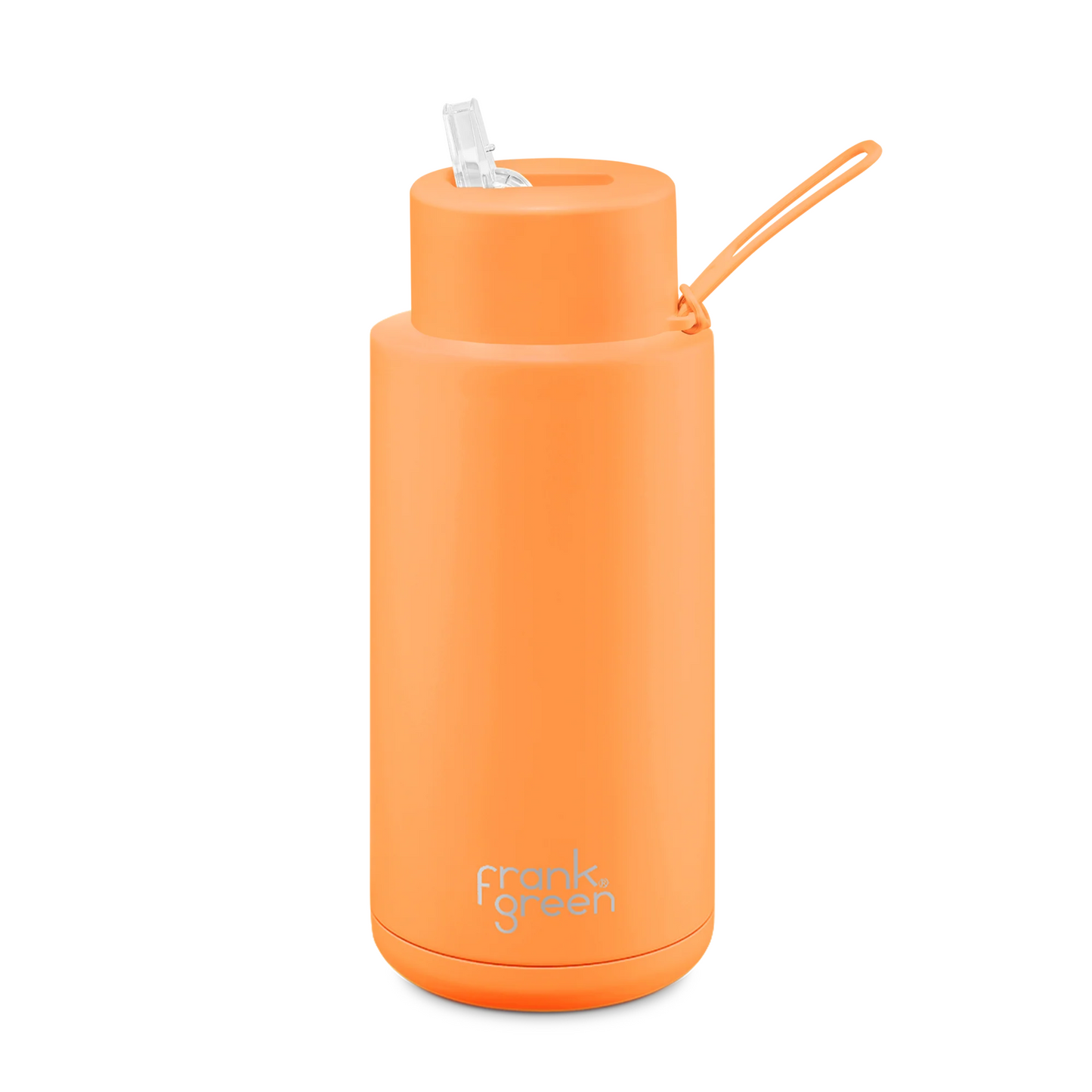Neon Orange 34oz Stainless Steel Ceramic Reusable Bottle