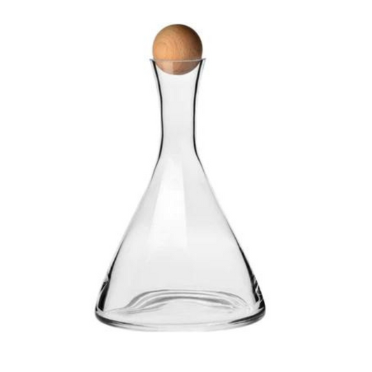 Krosno Decanter with Beechwood Stopper 1L
