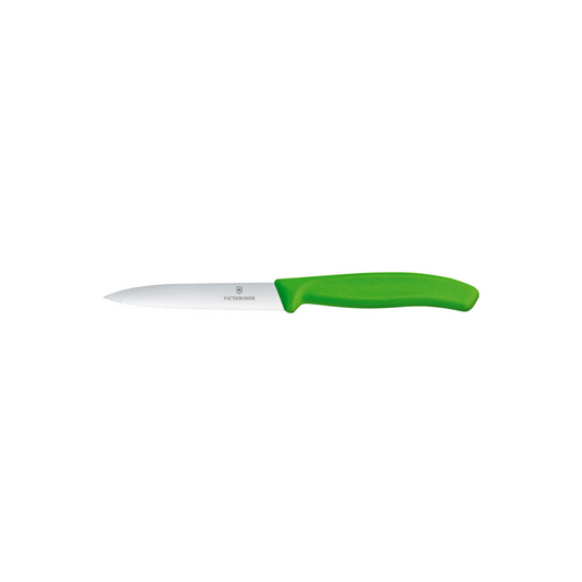 Victorinox Pointed Paring 10cm Serrated - Green