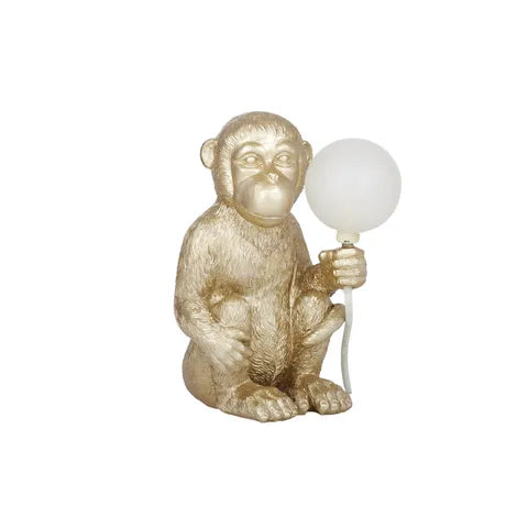 Mac Monkey Table Lamp 17x26cm Gold