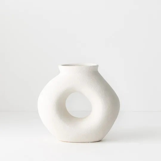 Vase Nadika - White 18cm