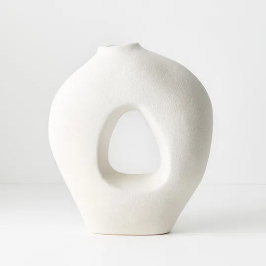 Vase Nadika - White 28cm