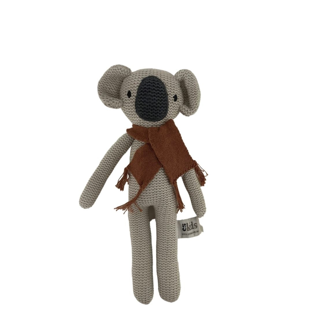 Eco Knitted Koala Rattle - 25cm