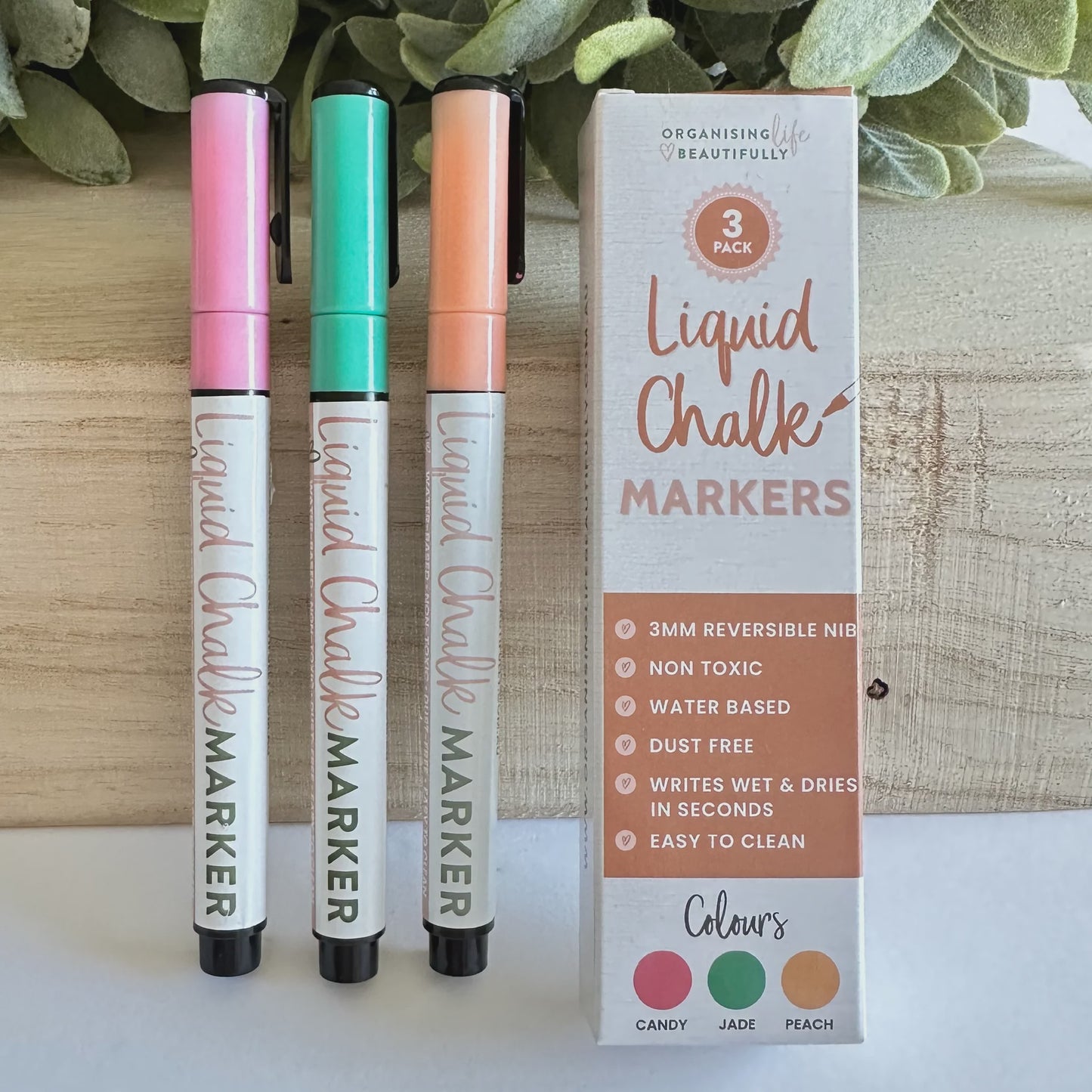 Liquid Chalk Markers - 3 Markers (Bold)