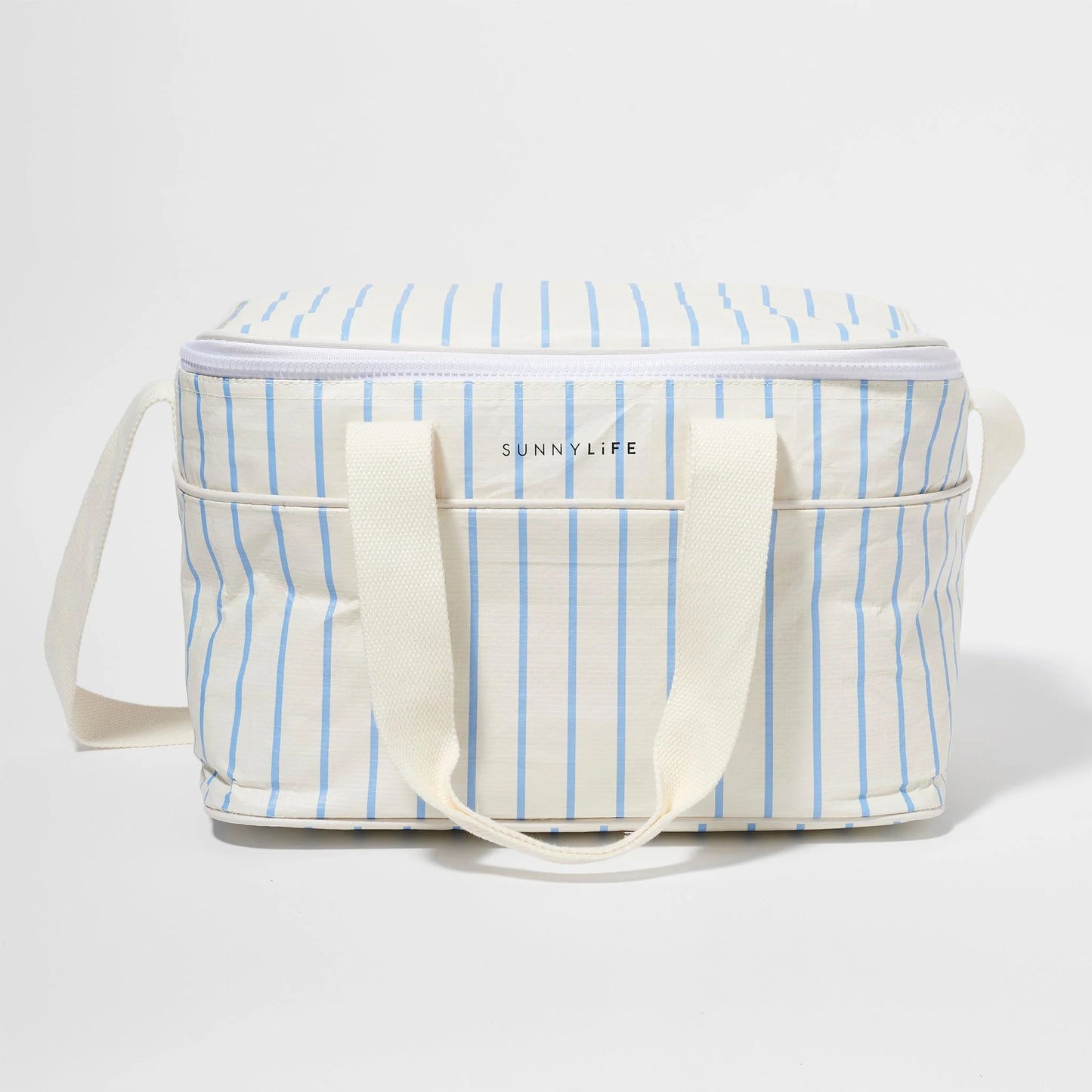 Cooler Bag Le Weekend Mid Blue-Cream