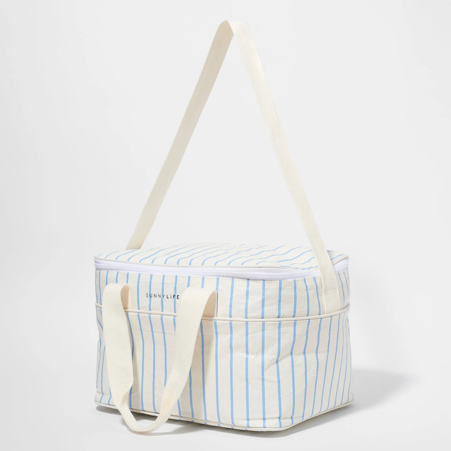 Cooler Bag Le Weekend Mid Blue-Cream