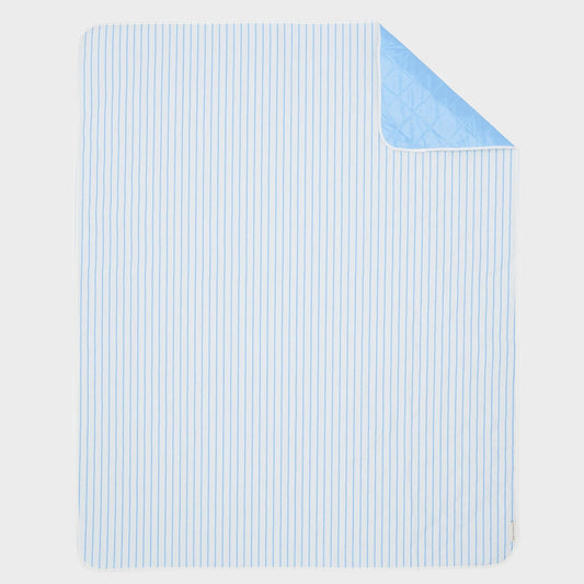 Beach and Picnic Blanket Le Weekend Mid Blue-Cream