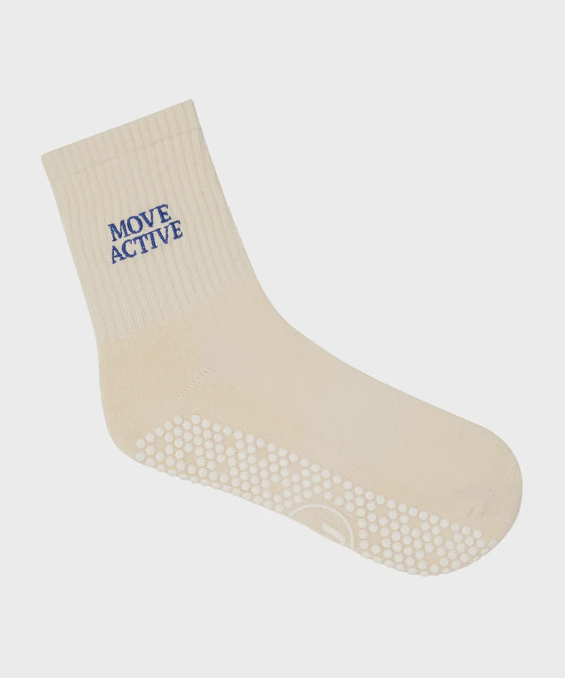 Crew Non Slip Grip Socks - Signature Vanilla