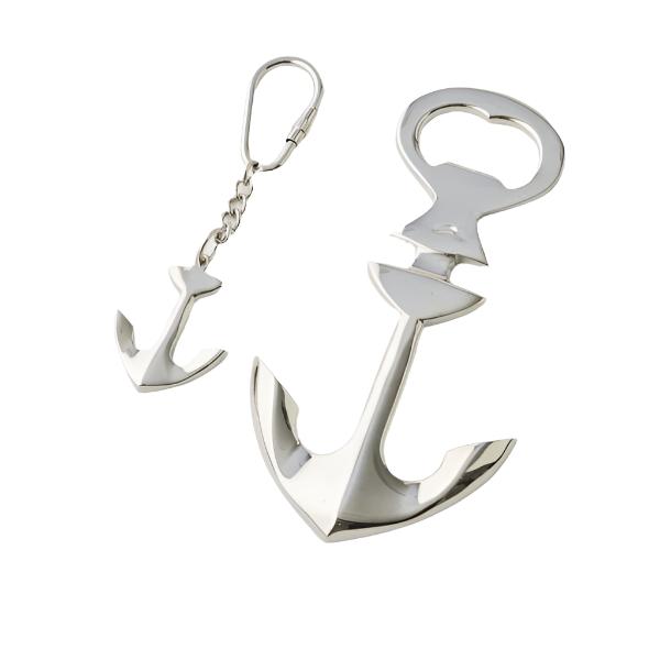 Anchor Bottle Opener & Keyring Set