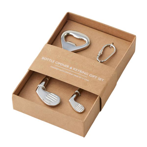 Golf Club Bottle Opener & Keyring Set