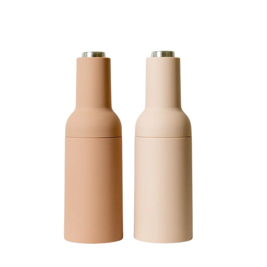 Thea Automatic Salt & Pepper Grinder - Beige & Caramel