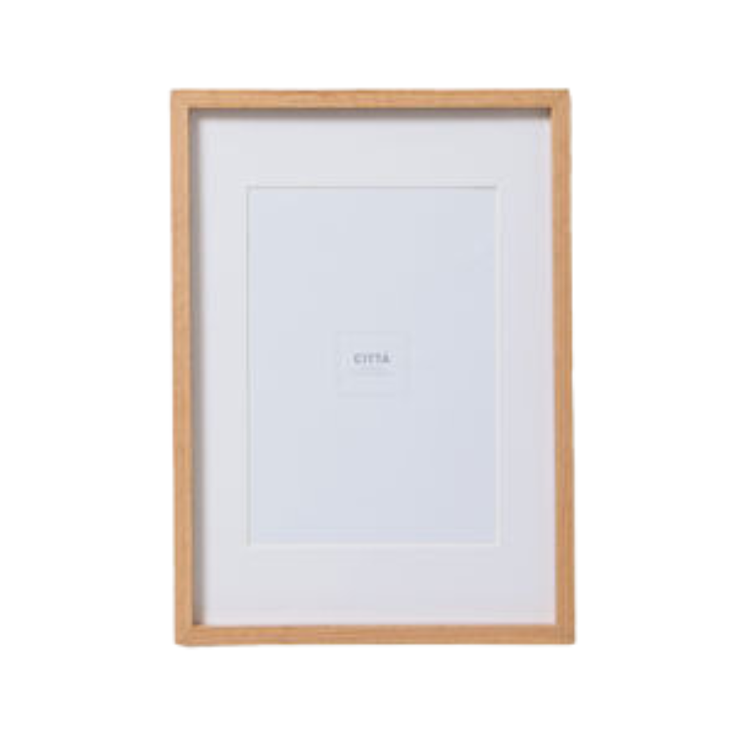 Edge Picture Frame A4 Oak 32.4x44.4cm