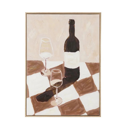 Vino Ask Frame Oil Painting 40x55cm