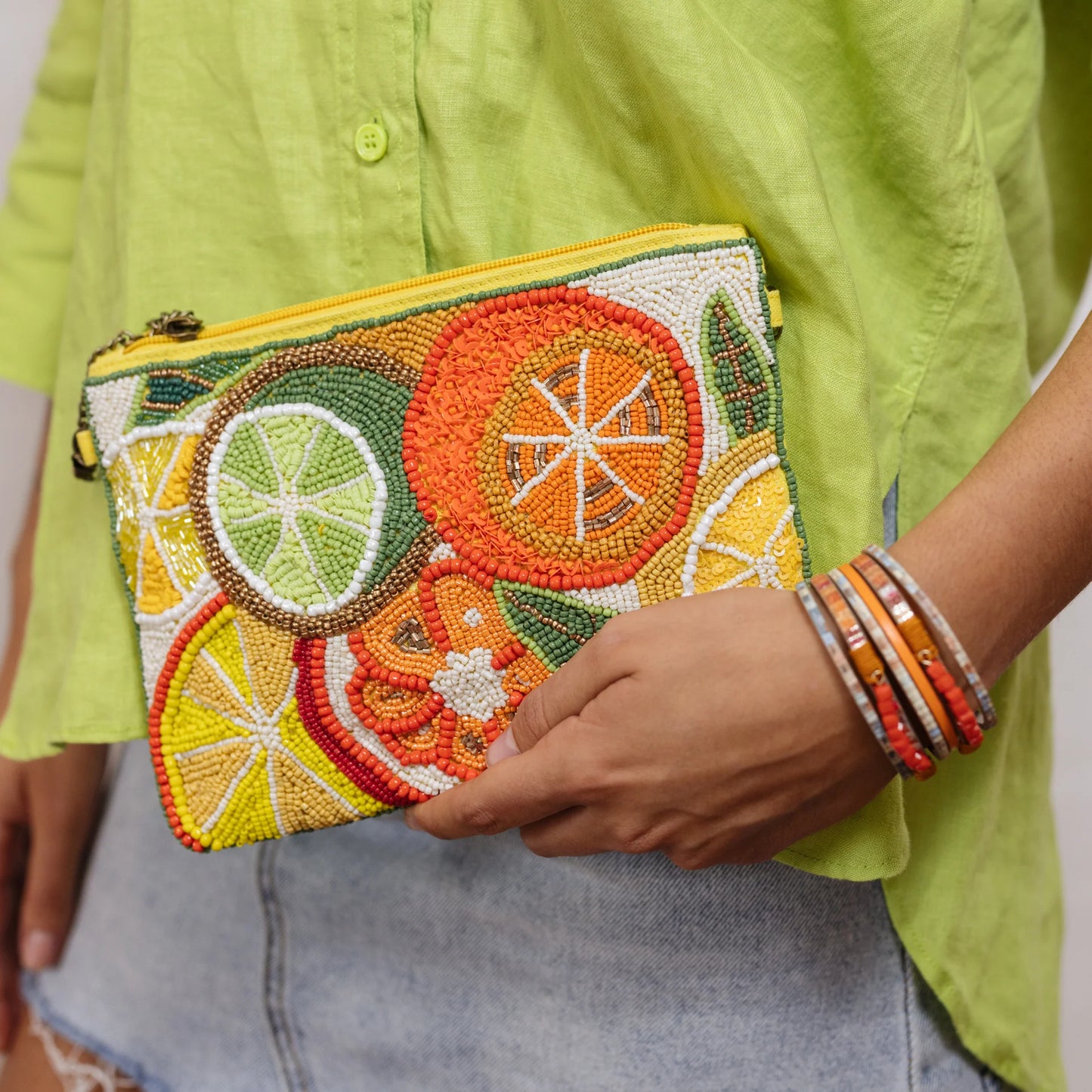 Beaded Clutch - Citrus Is A Vibe