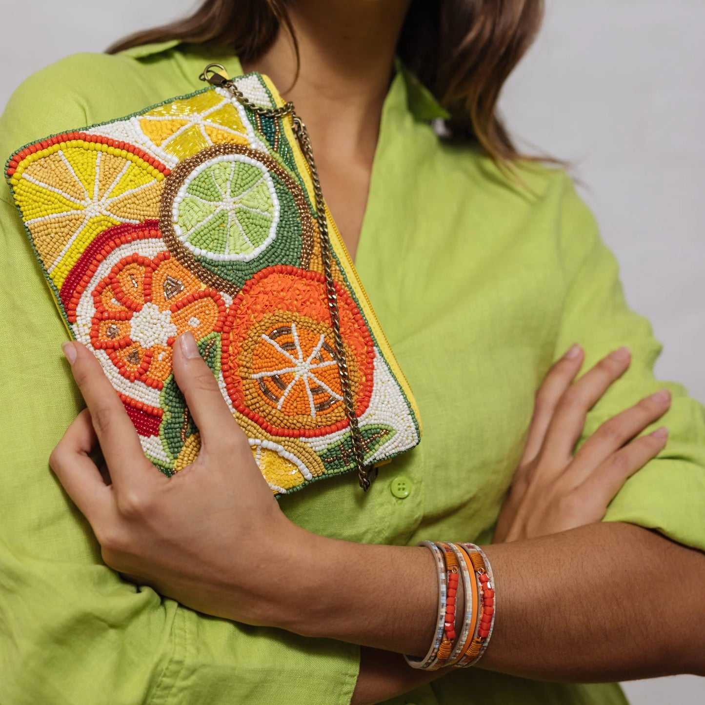 Beaded Clutch - Citrus Is A Vibe