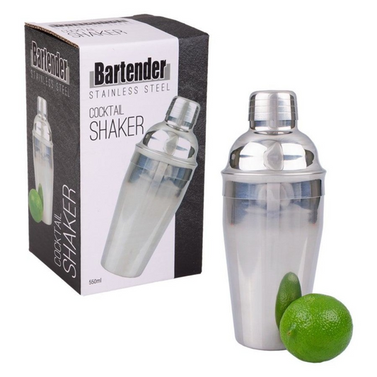 Stainless Steel Cocktail Shaker - 550ml