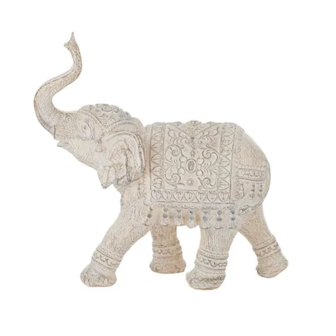 Erica Elephant Resin Sculpture - 27x26cm