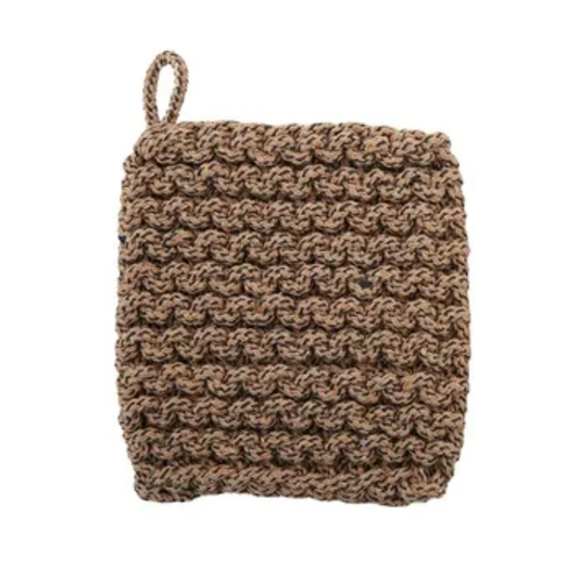 Knit Cotton Trivet 20x20cm - Woven