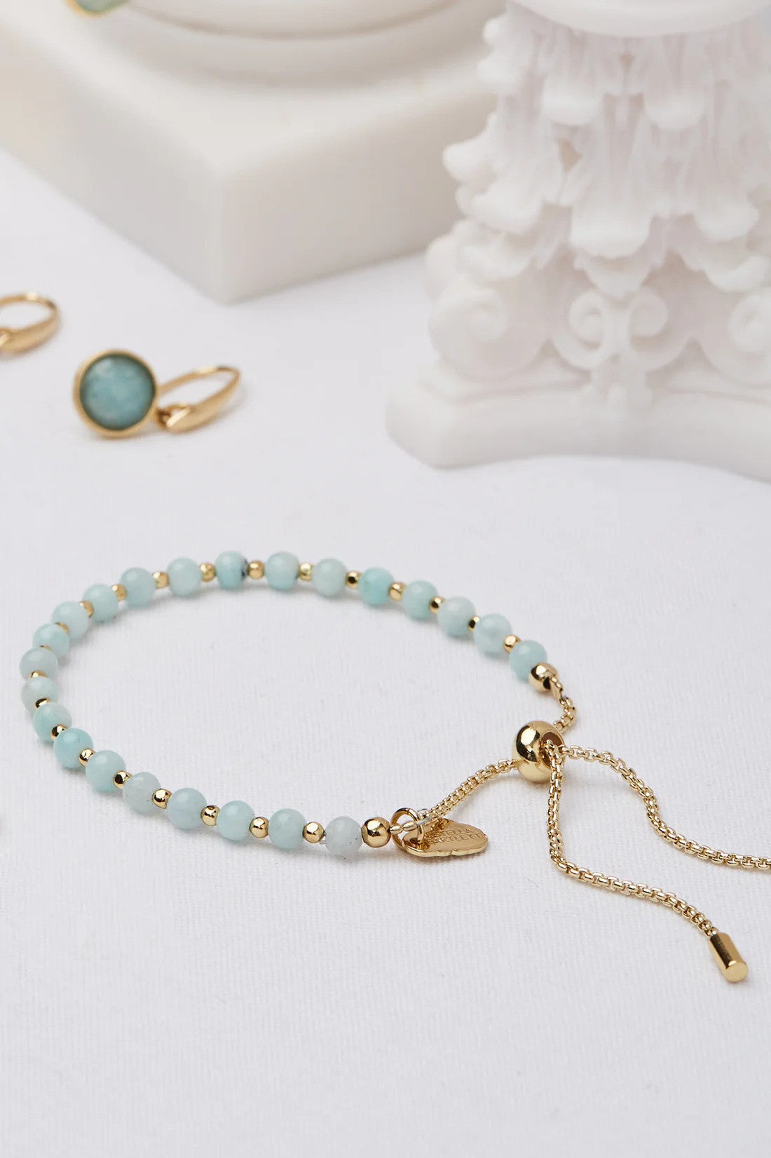 Amelia Bracelet - Amazonite - Gold Plated