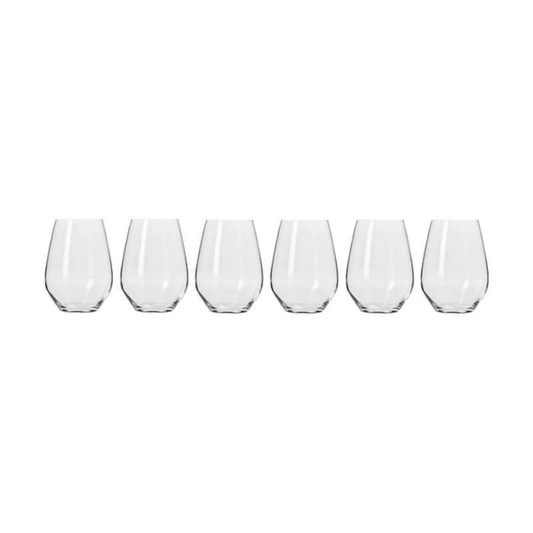 Krosno Harmony Stemless Wine Glass 540ml S/6