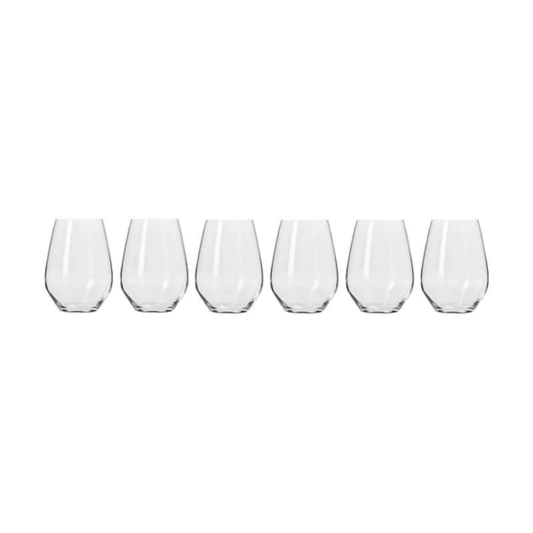 Krosno Harmony Stemless Wine Glass 540ml S/6