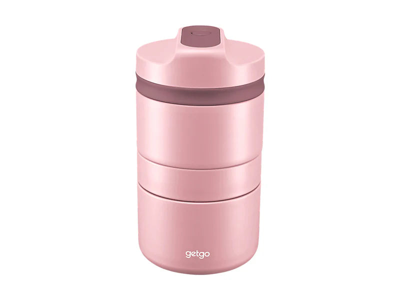 getgo Double Wall Insulated Food Container 500ML Pink Gift Boxed