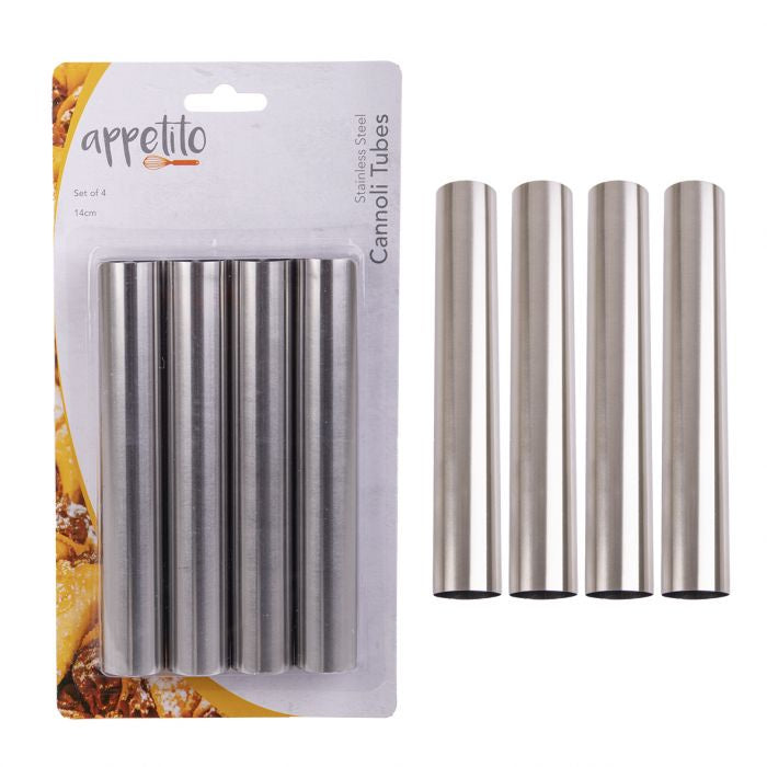 Cannoli Tubes - Stainless Steel - Set of 4