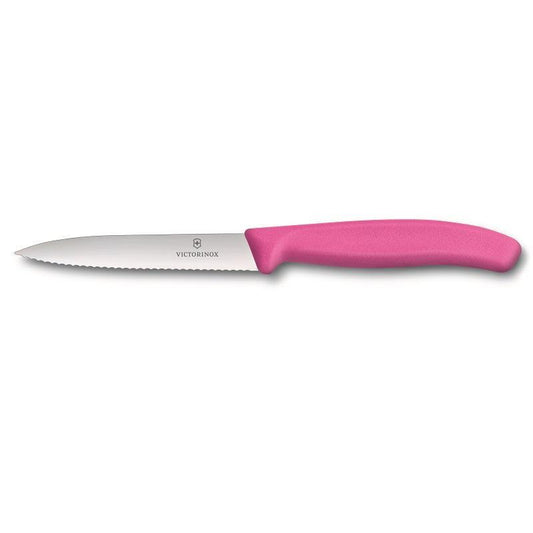 Victorinox Paring  10cm Pointed Serrated - Pink