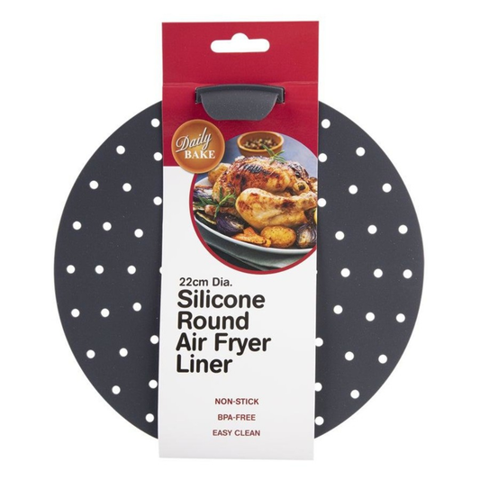 Silicone Round Air Fryer Liner 22cm Dia.