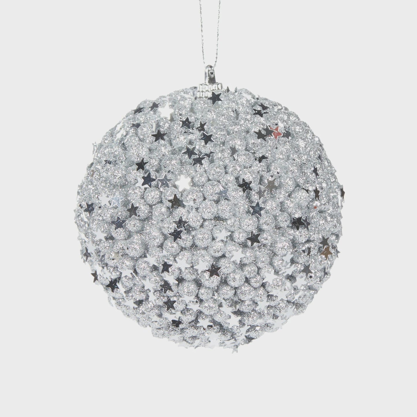 SILVER STARS BAUBLE