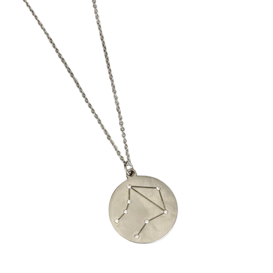 Zodiac Libra Necklace - Silver