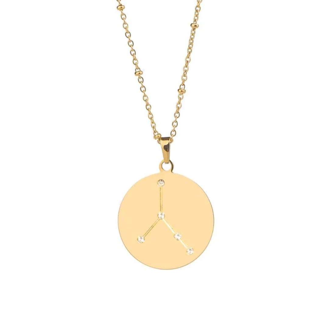 Zodiac Cancer Necklace - Gold